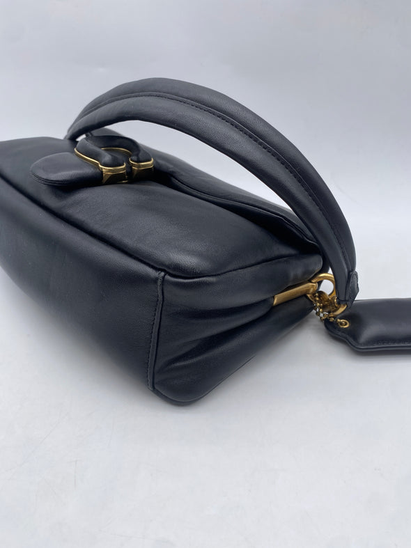 Sac en cuir noir