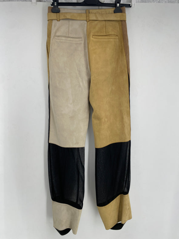 Pantalon bi-matiere