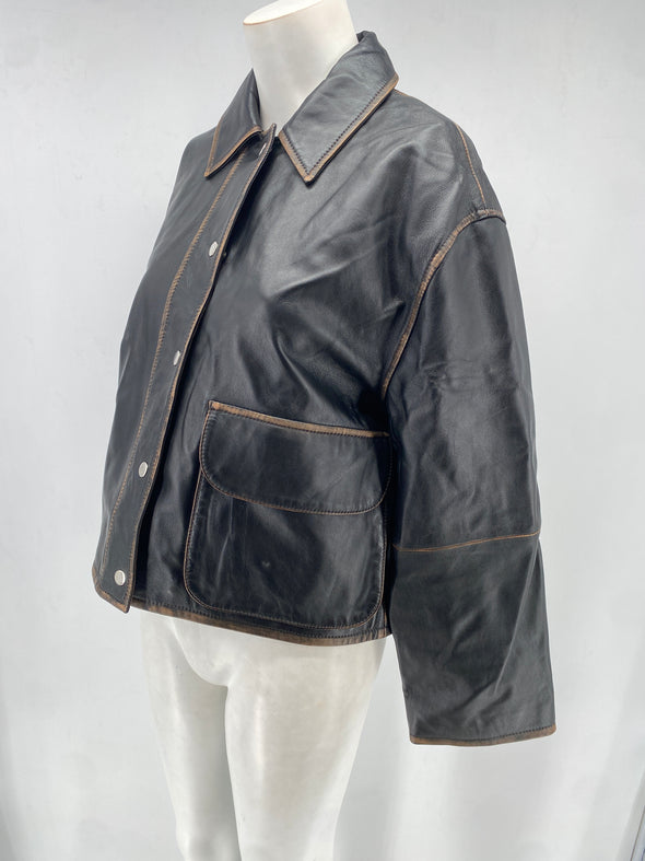 Veste en cuir