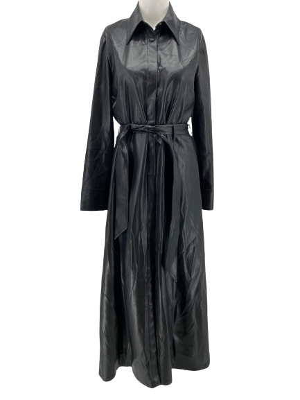 Robe en cuir vegan