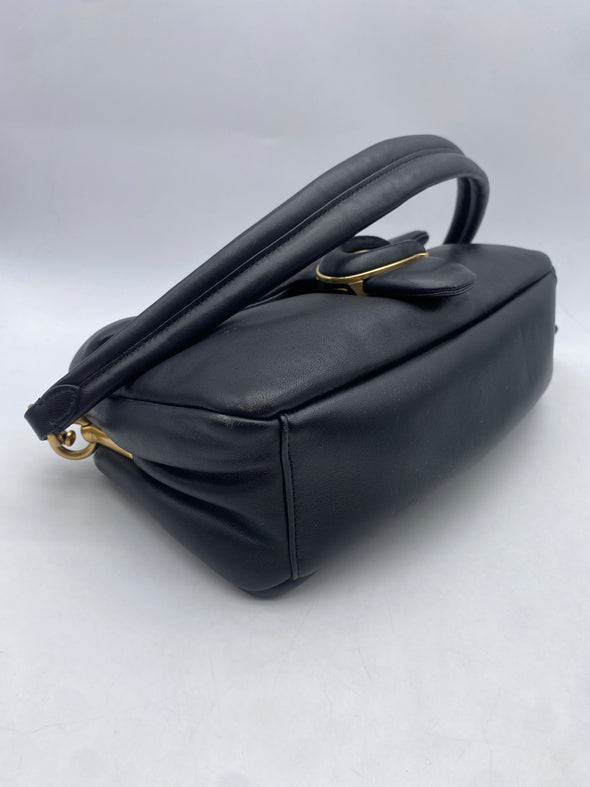 Sac en cuir noir