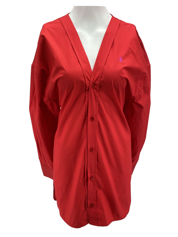 Robe chemise en popeline de coton - The Attico