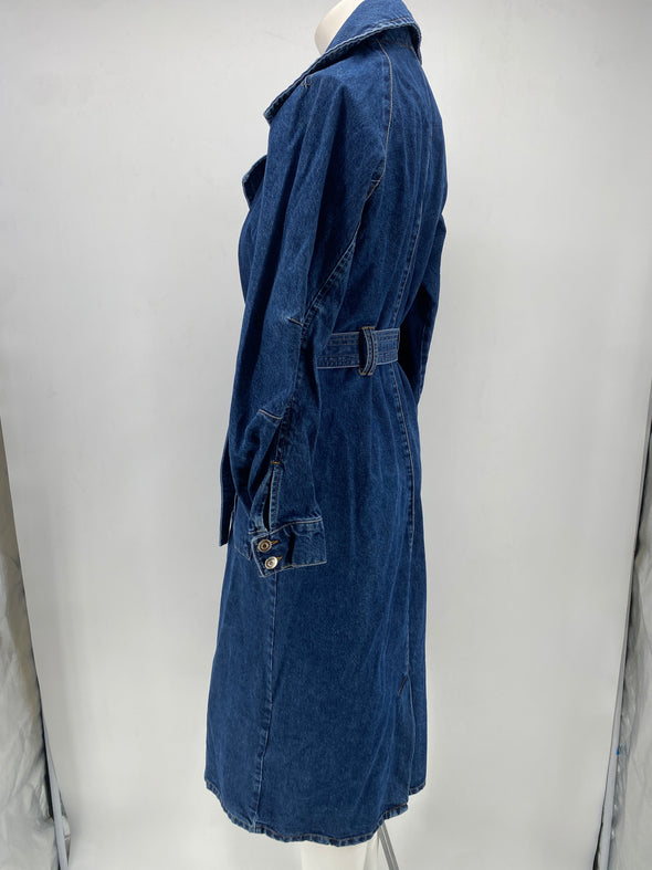 Manteau long en jean