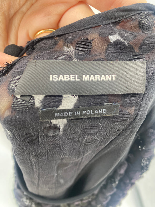 Blouse en velours dévoré