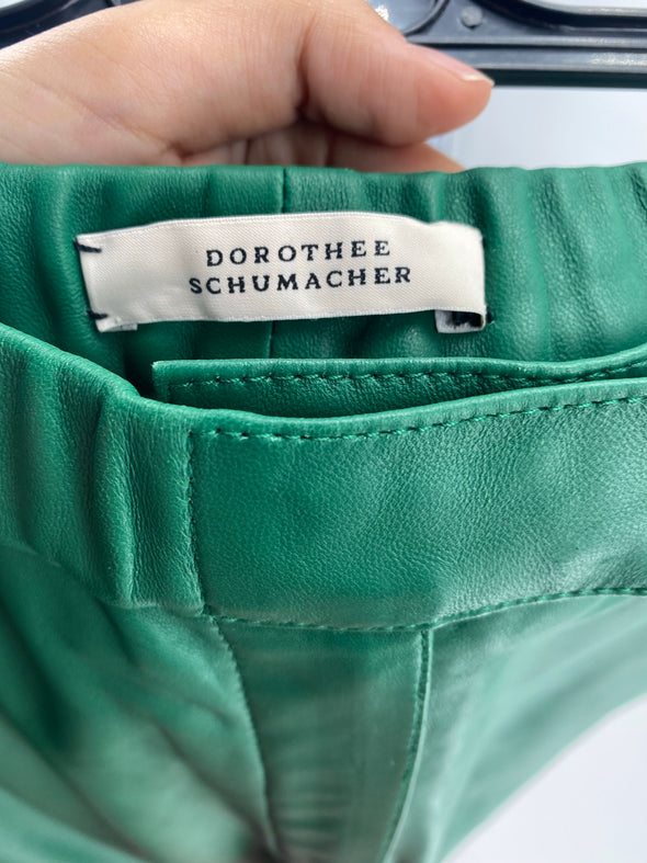 Pantalon en cuir vert - Dorothée Schumacher