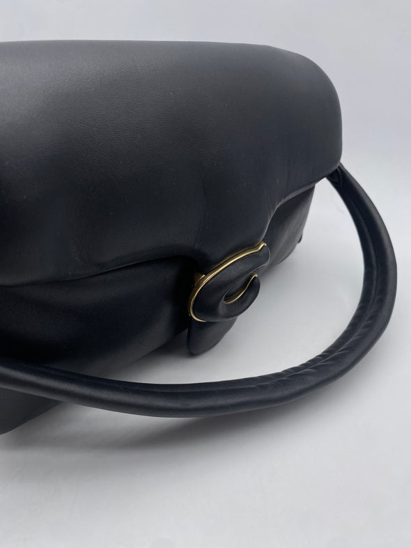 Sac en cuir noir