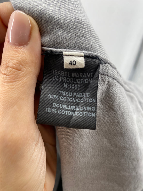 Veste en jean brodée