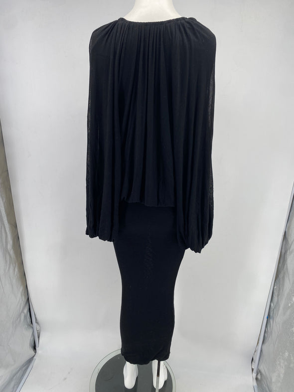 Robe longue en laine