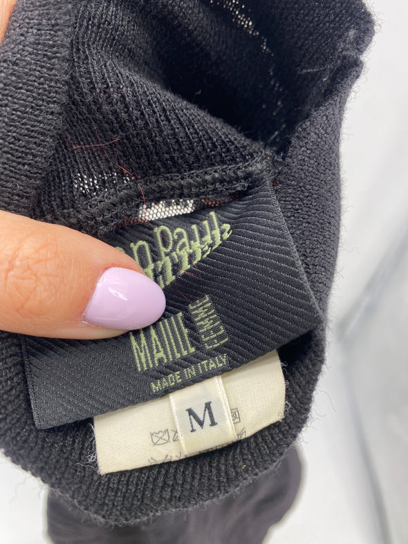 Top en mesh transparent