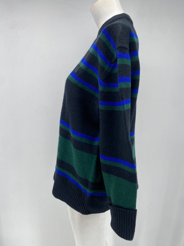 Pull à rayures en laine