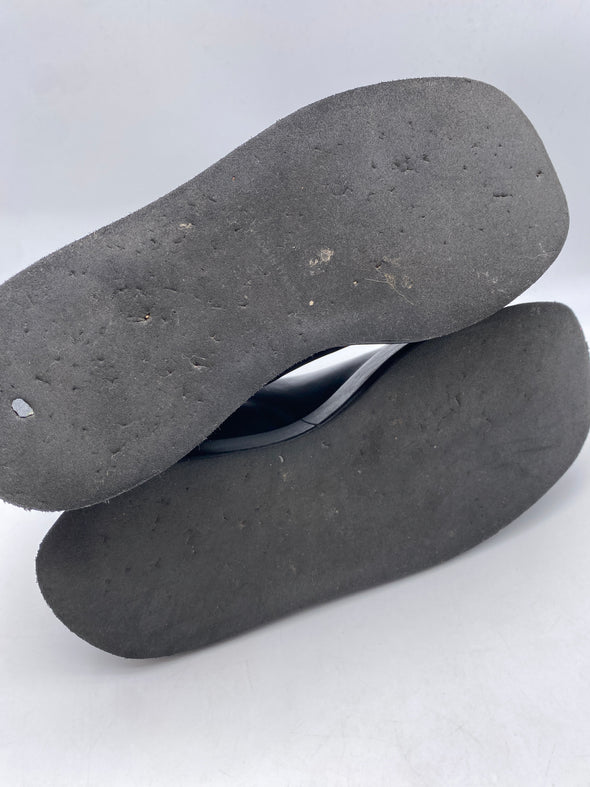 Boots chaussettes en cuir