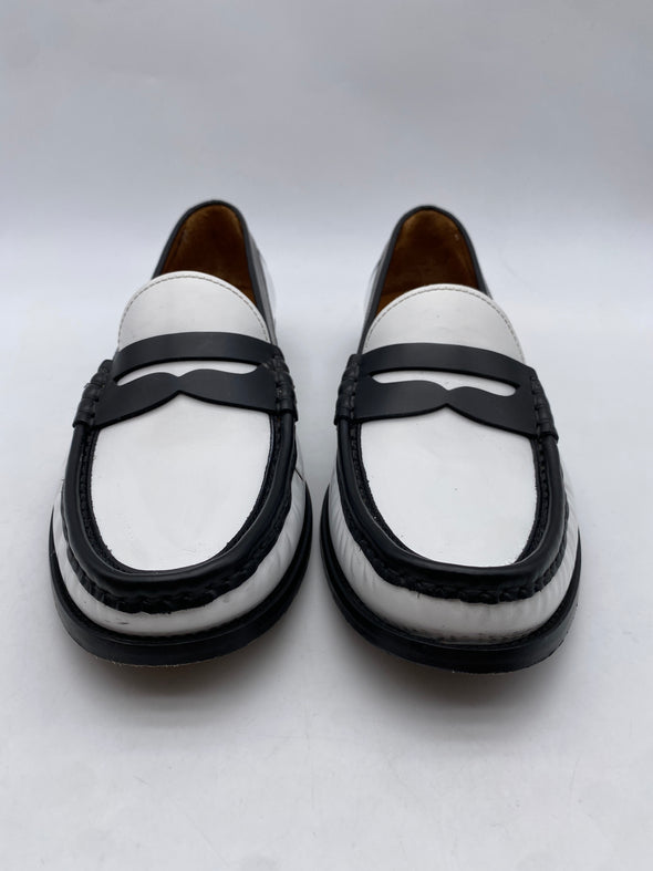 Mocassins en cuir bicolore