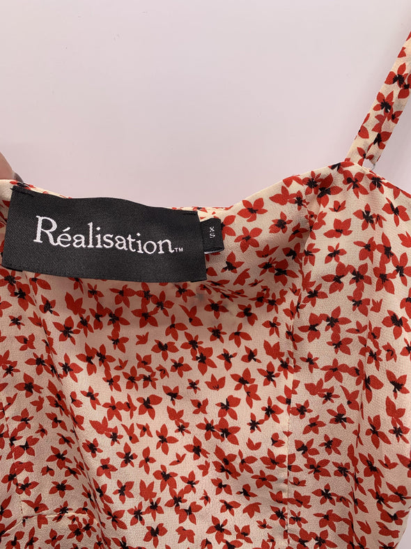 Robe longue fleurie rouge - Personal Seller