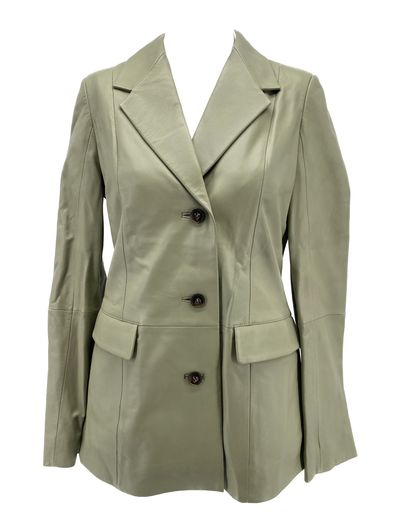 Veste blazer en cuir