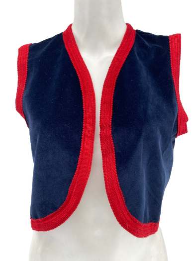 Veston sans manches en velours