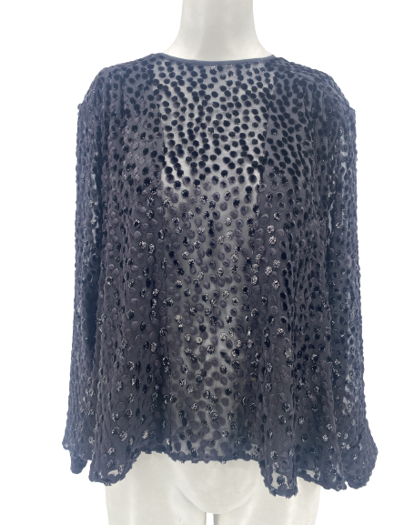 Blouse en velours dévoré