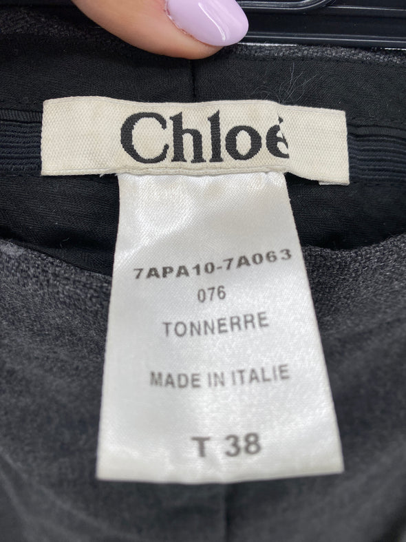 Pantalon gris en laine