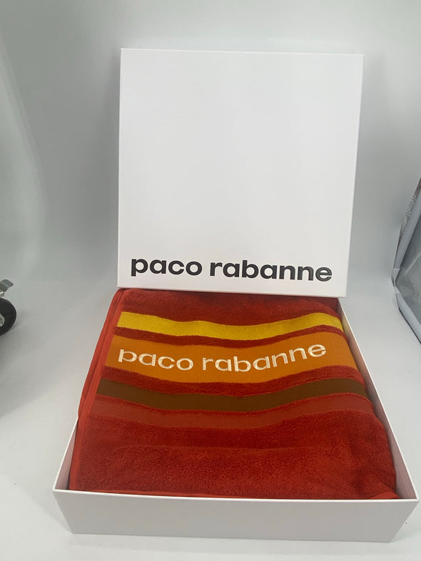 Serviette de bain en éponge - Paco Rabanne
