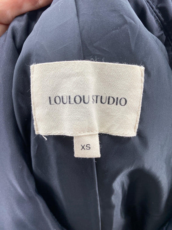 Manteau croisé en nylon