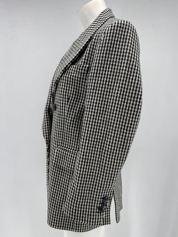 Veste croisée pied de poule