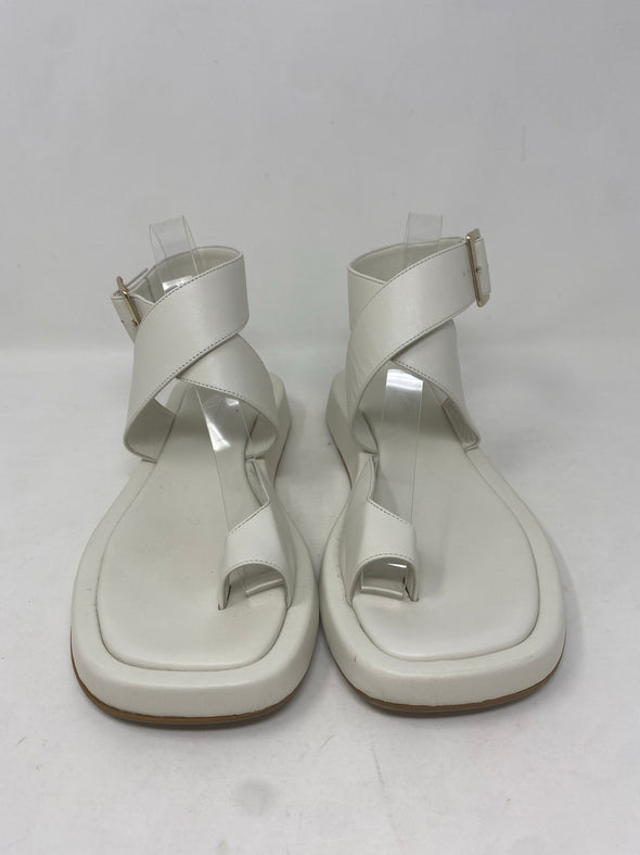 Sandales blanches en cuir - Gia Borghini x RHW