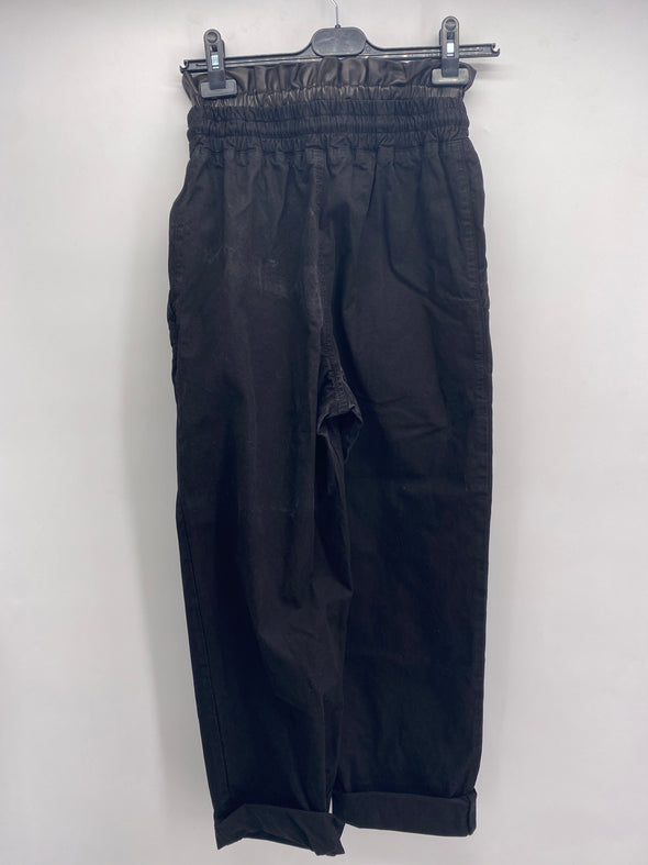 Pantalon noir en coton