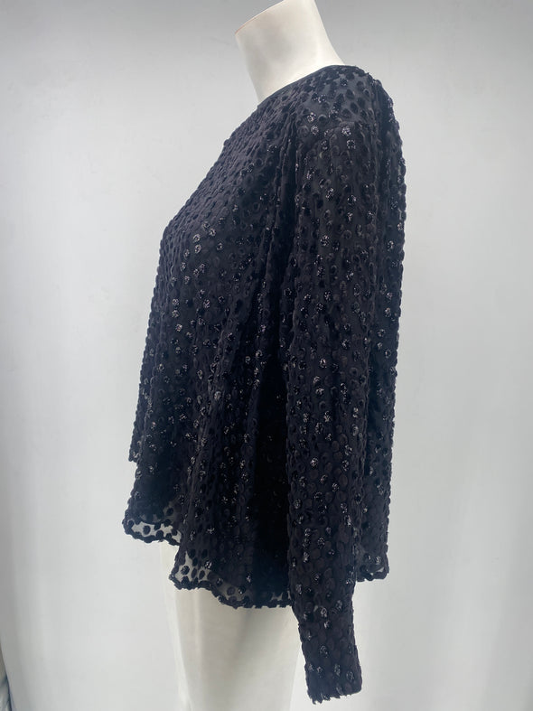 Blouse en velours dévoré