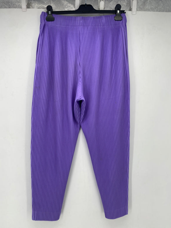 Pantalon plissé violet