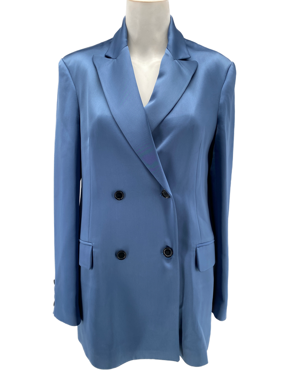 Veste croisée bleu