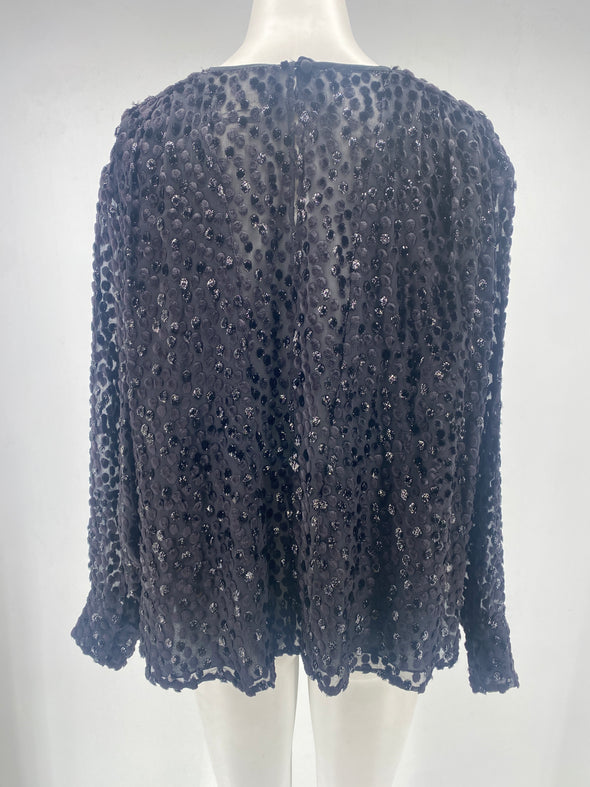 Blouse en velours dévoré