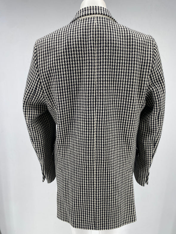 Veste croisée pied de poule