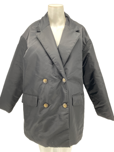 Manteau croisé en nylon