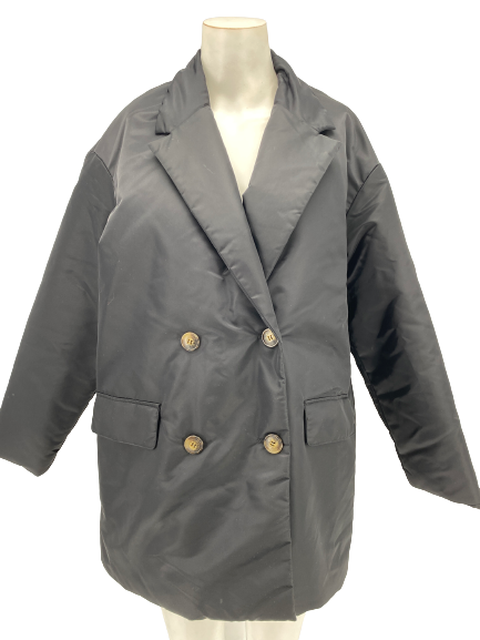 Manteau croisé en nylon