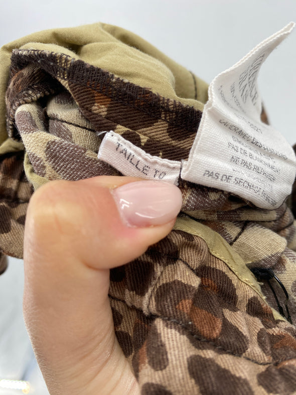 Pantalon en coton léopard