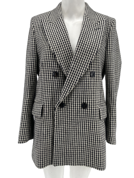 Veste croisée pied de poule