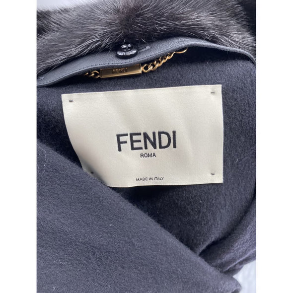 Cape en laine 38FR - Fendi